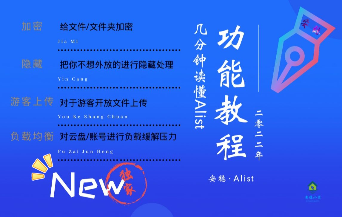 【Alist】Alist的四大功能使用教程 评测视频封面
