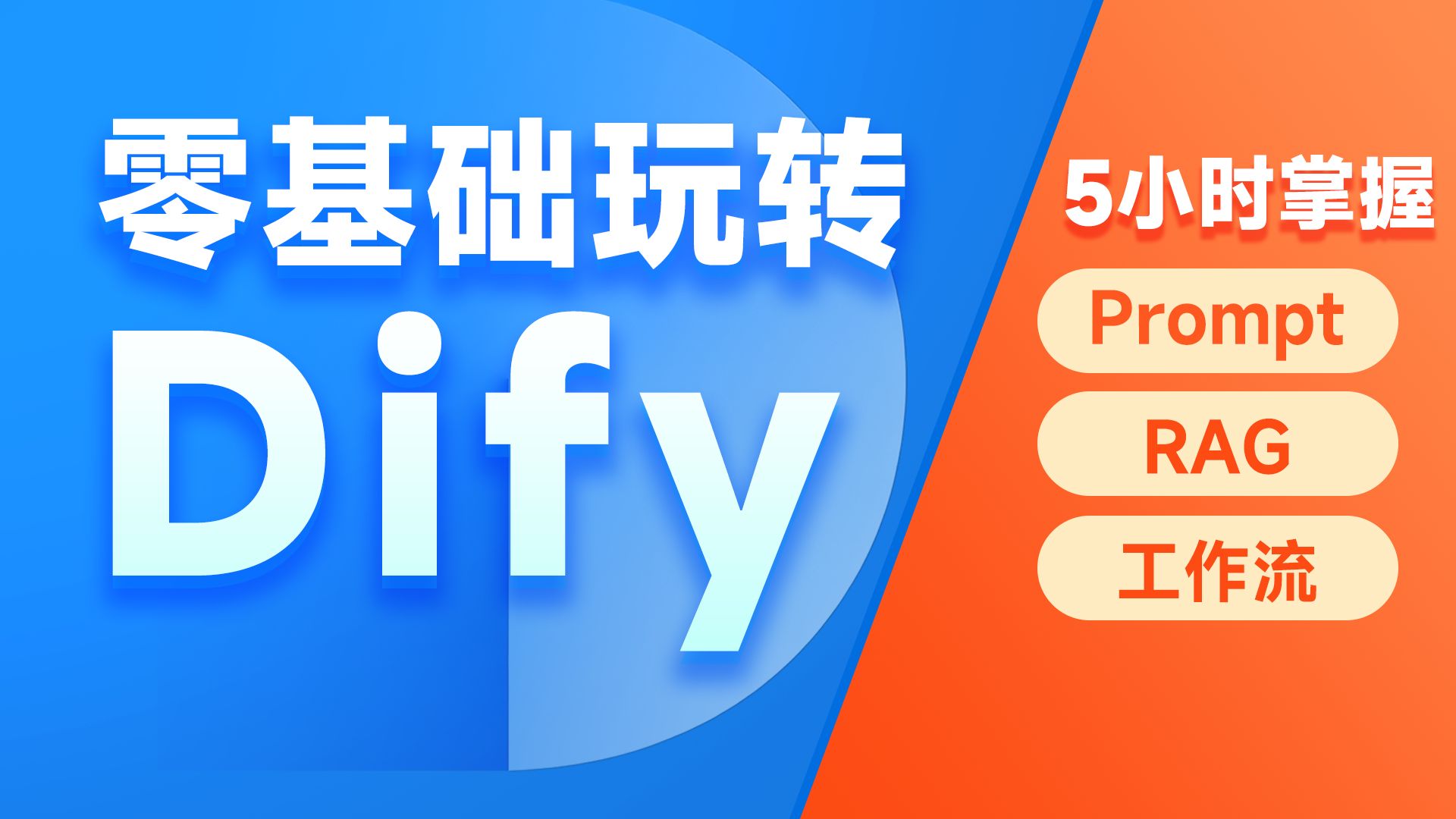 黑马程序员零基础玩转Dify,5小时极速入门Agent开发,从Prompt到企业级项目实战,涵盖RAG+Text2SQL、电商客服+LOL助手全实战 评测视频封面