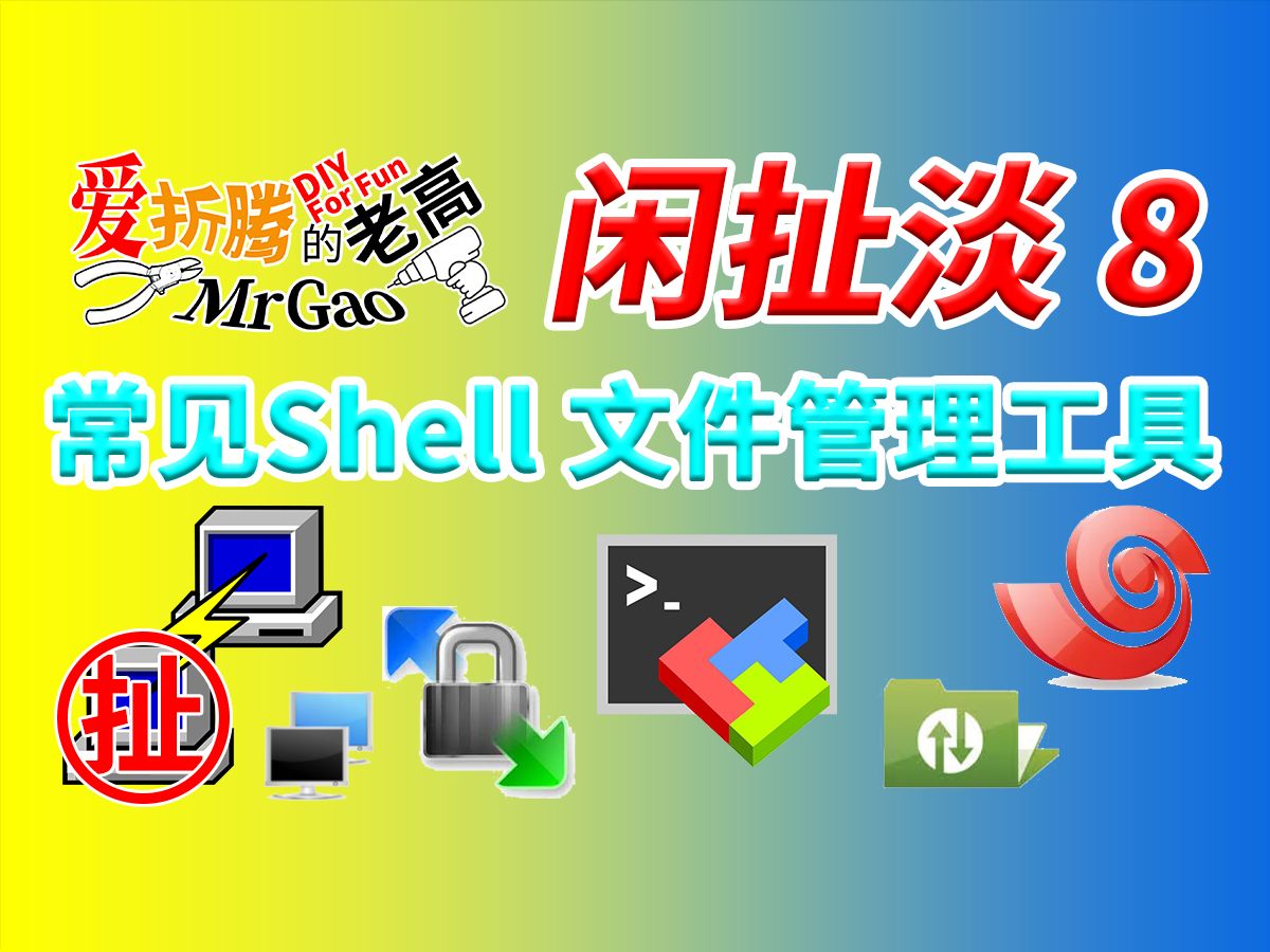 【老高·闲扯淡】8常见SSH客户端和文件管理工具的选择 SSH SFTP SCP连接 虚拟机PVE软路由工具推荐Xshell Xftp Putty WinSCP 评测视频封面
