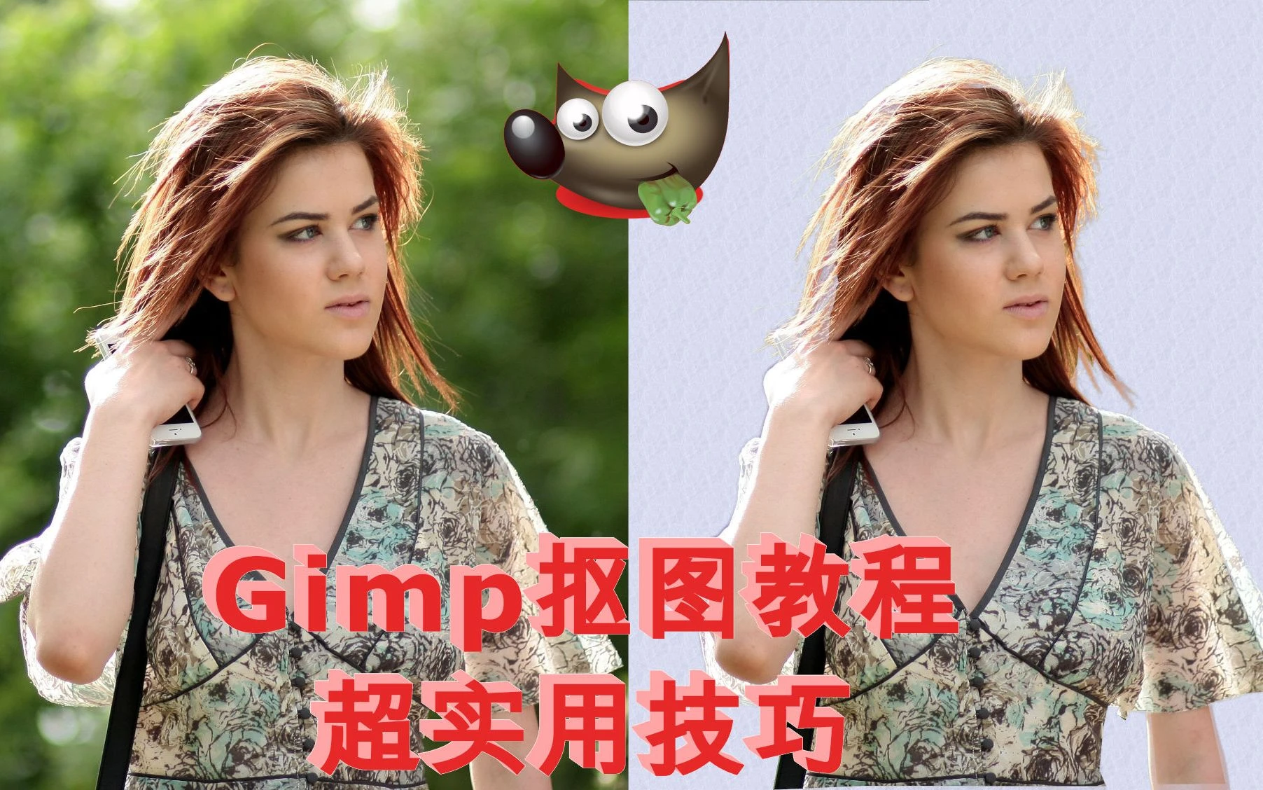 Gimp2.10抠图教程【干货】，如何用gimp进行快速抠图？【5种超实用技巧】gimp去除背景最全方法教学。1）选择工具抠图；2）用通道蒙板抠图；3）结合外部 评测视频封面