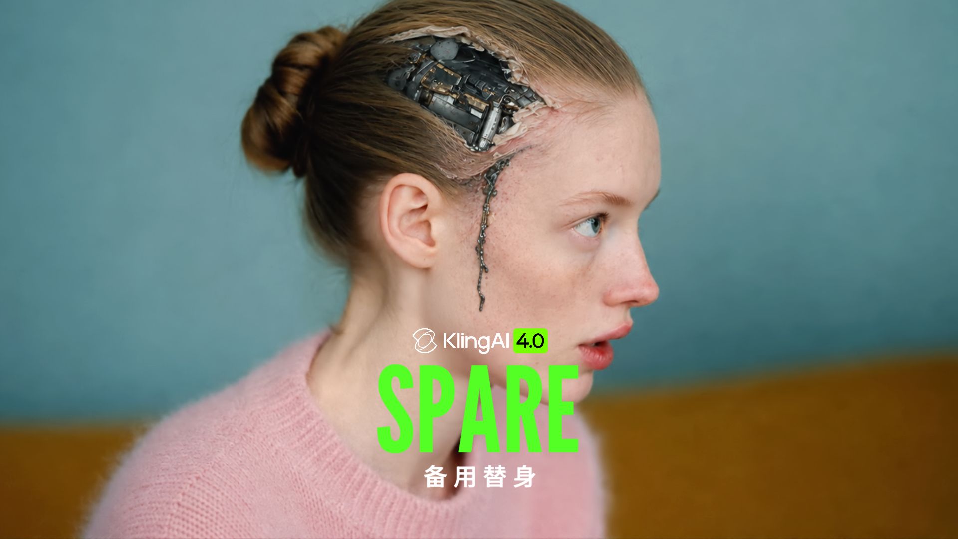 可灵4.0首发满血版提前测试|悬疑短片《备用替身》 评测视频封面
