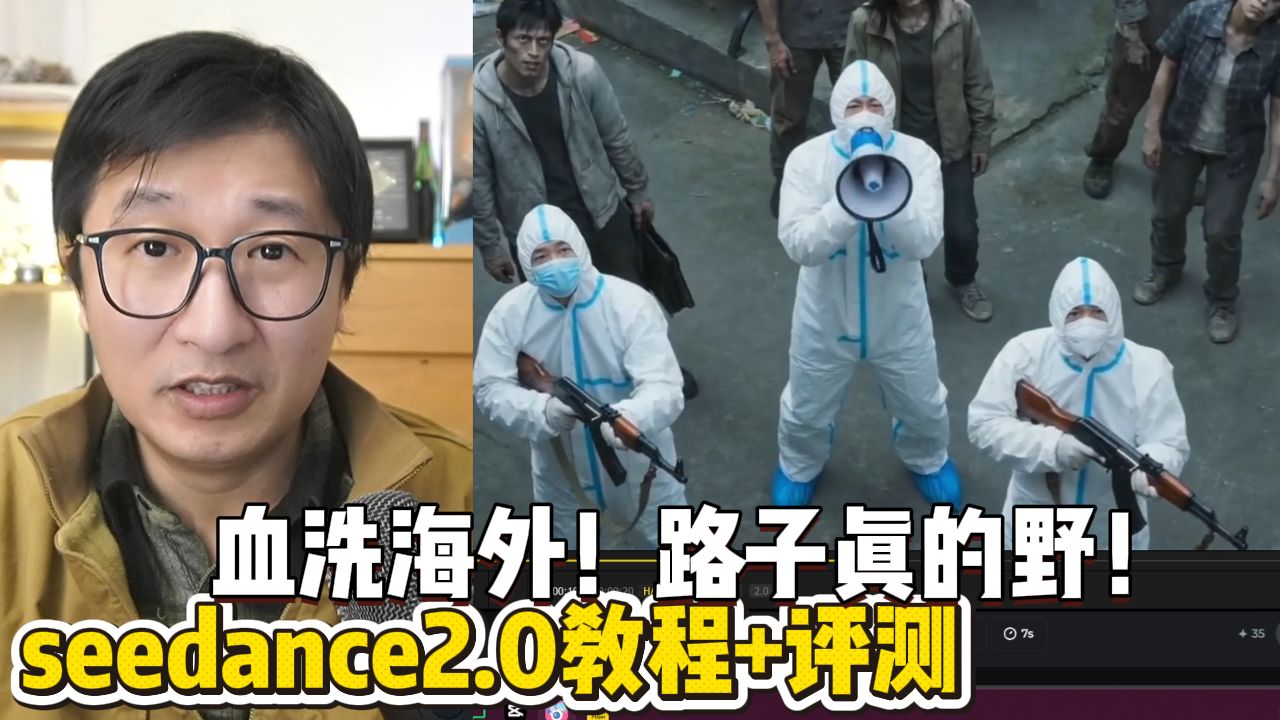 枪战模型血洗全球😱seedance2.0更新最新版本教程+评测!短剧行业真的要全面洗牌,强力生产力超越人类|即梦AI|AIGC 评测视频封面