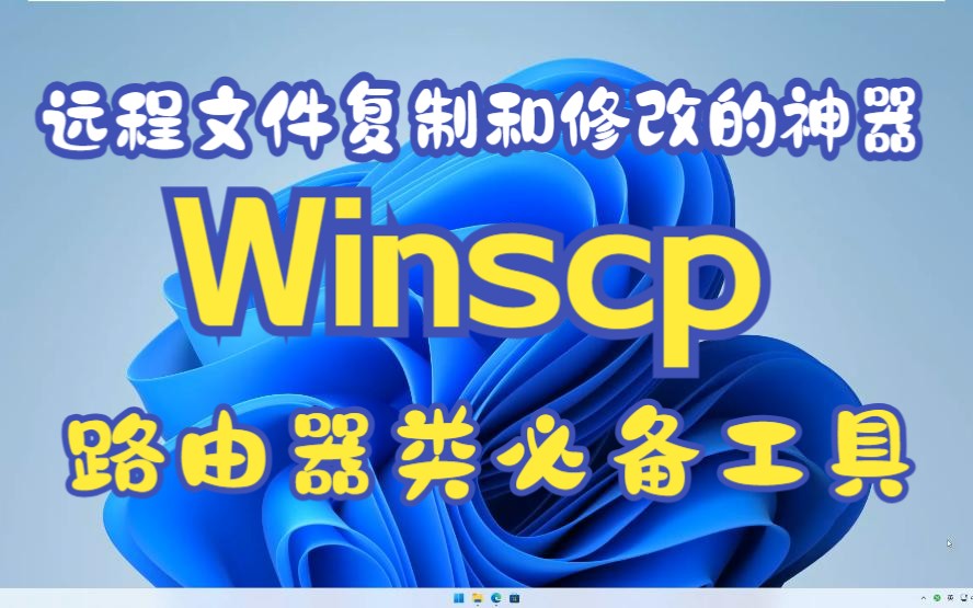 自用好用的软件推荐,Winscp,远程文件复制和修改的神器。路由器,软路由,NAS,IstoreOS的必备工具 评测视频封面