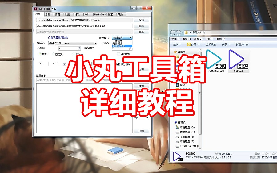小丸工具箱超详细教程&压制&封装&MKV抽取&转换格式 评测视频封面
