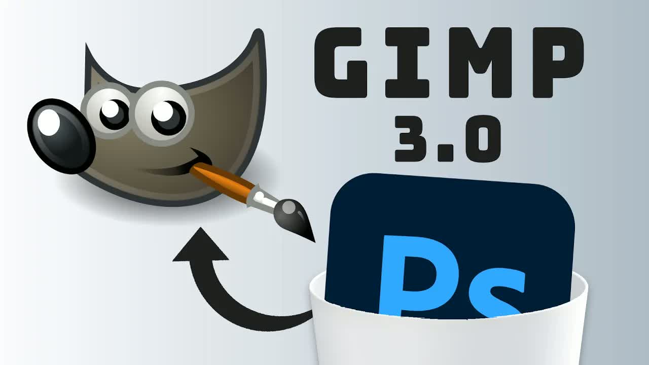 GIMP 3.0深度评测:能否取代Photoshop与Affinity Photo? 评测视频封面