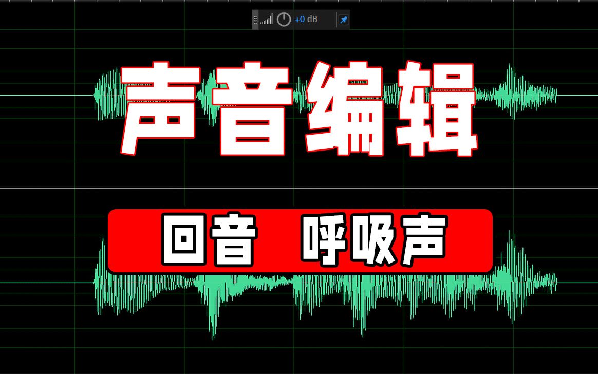 🔊声音编辑--一键去混响回音，去除呼吸声，换气声（adobe audition 2020基础教程） 评测视频封面