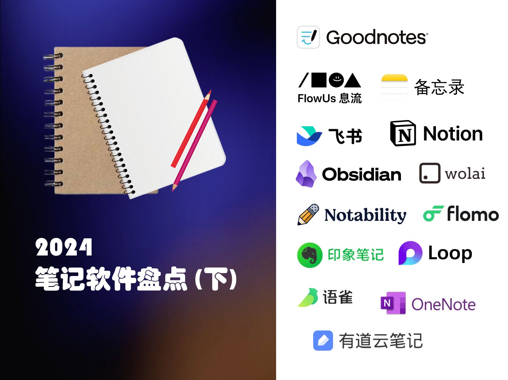 2024笔记软件盘点（下） 评测视频封面