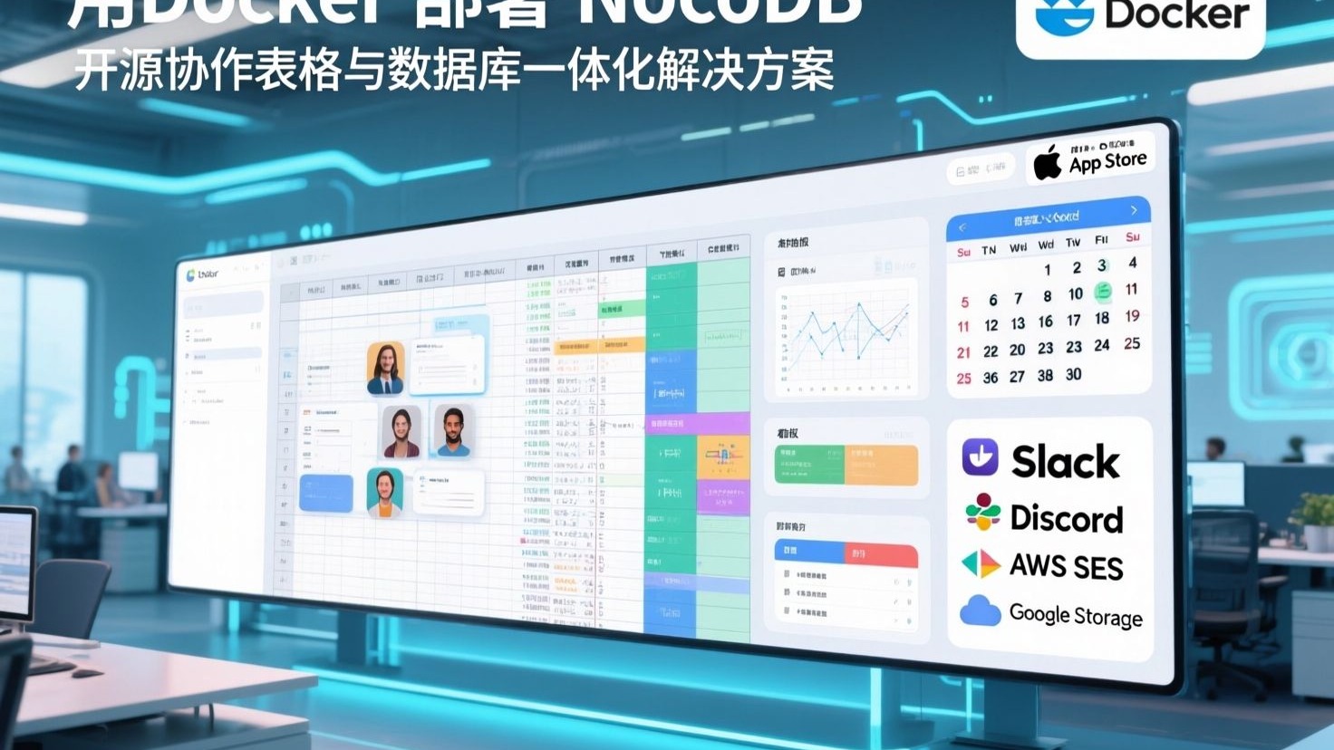 用Docker部署NocoDB开源协作表格与数据库一体化解决方案|多人在线协助Excel工具 评测视频封面