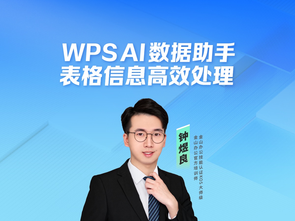 WPS AI数据助手·表格信息高效处理 评测视频封面