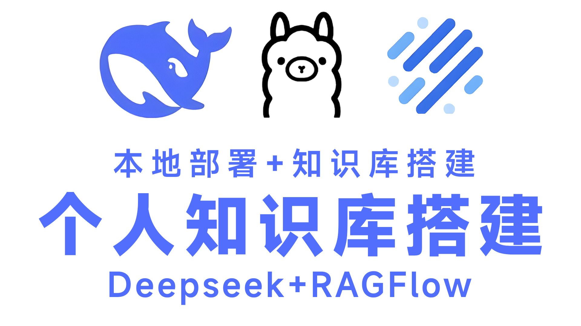 【知识库】30分钟学会搭建私人知识库!DeepSeek + RAGFlow知识库搭建!2025最新个人知识库搭建教程,小白也能实现! 评测视频封面